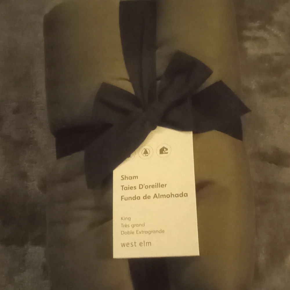 west elm King size sham